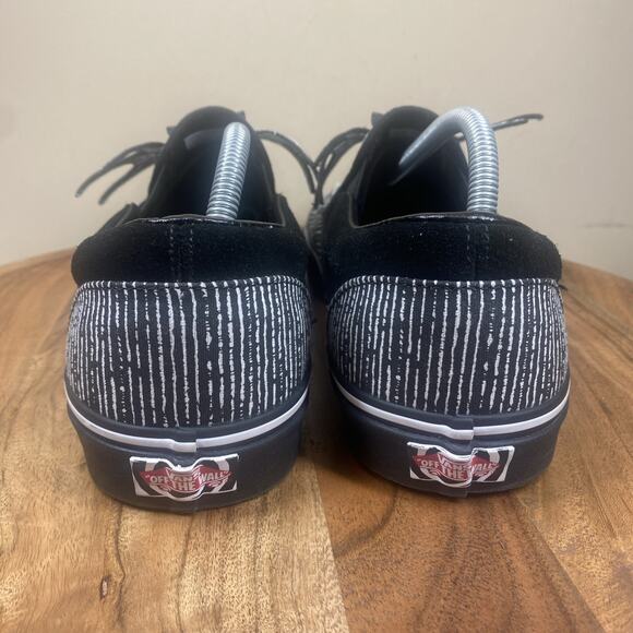 Vans Nightmare Before Christmas Jack Skellington Mens Black White Size 11 Shoes - Picture 3 of 11